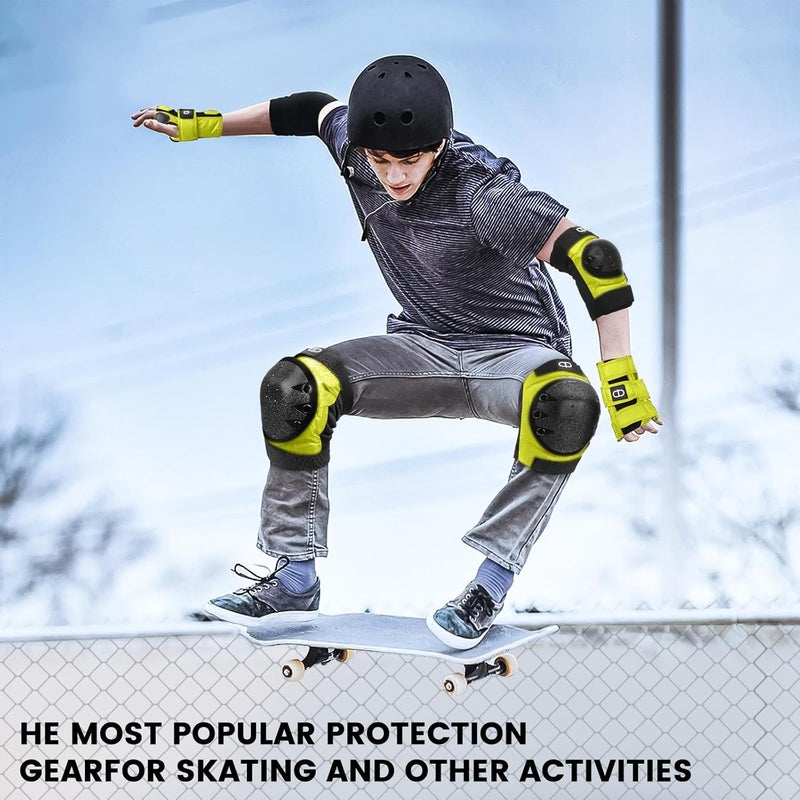 DA - Adult and Child Knee, Elbow, and Wrist Guards, Suitable for Bicycles, ice Skating, Roller Skating, Skateboarding, and Scooters - Image 2